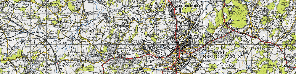 Old map of Broomhill Bank in 1946
