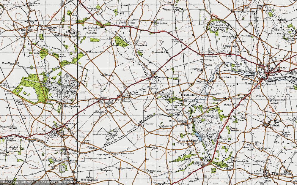 Old Map of Broomsthorpe, 1946 in 1946
