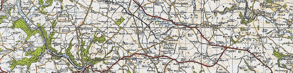 Old map of Broomyshaw in 1946