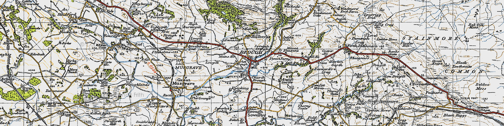 Old map of Augill Ho in 1947