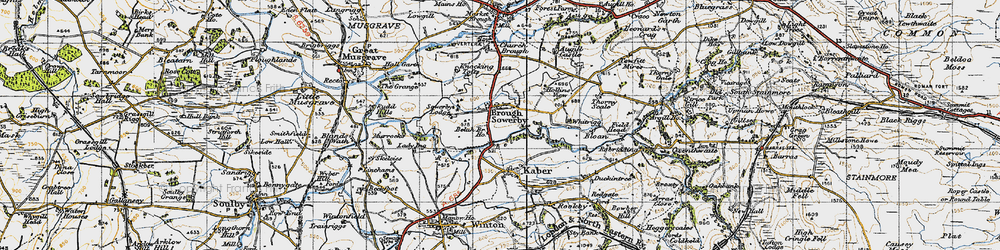 Old map of Belahbridge Ho in 1947