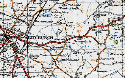 Old map of Black Park in 1947