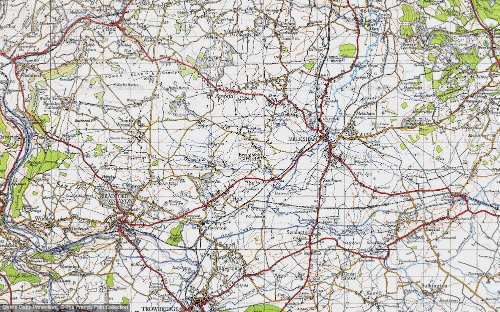 Old Map of Broughton Gifford, 1946 in 1946
