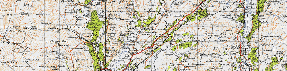 Old map of Lind End in 1947