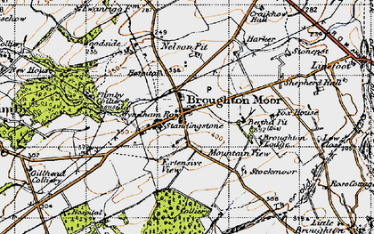Old map of Broughton Moor in 1947