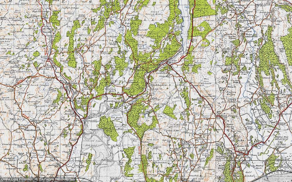 Old Map of Brow Edge, 1947 in 1947