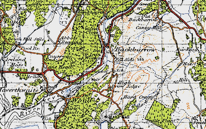 Old map of Brow Edge in 1947
