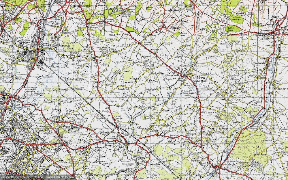 Old Map of Brown Heath, 1945 in 1945