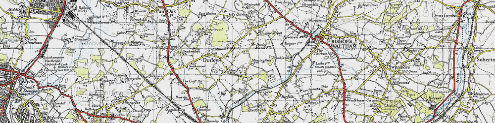 Old map of Brown Heath in 1945