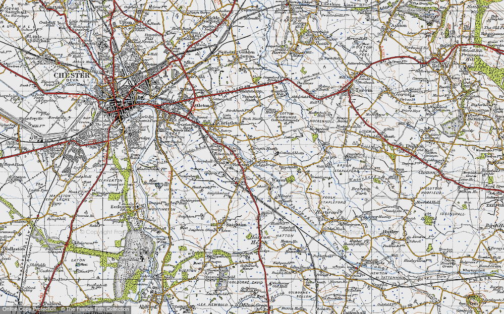 Old Map of Brown Heath, 1947 in 1947