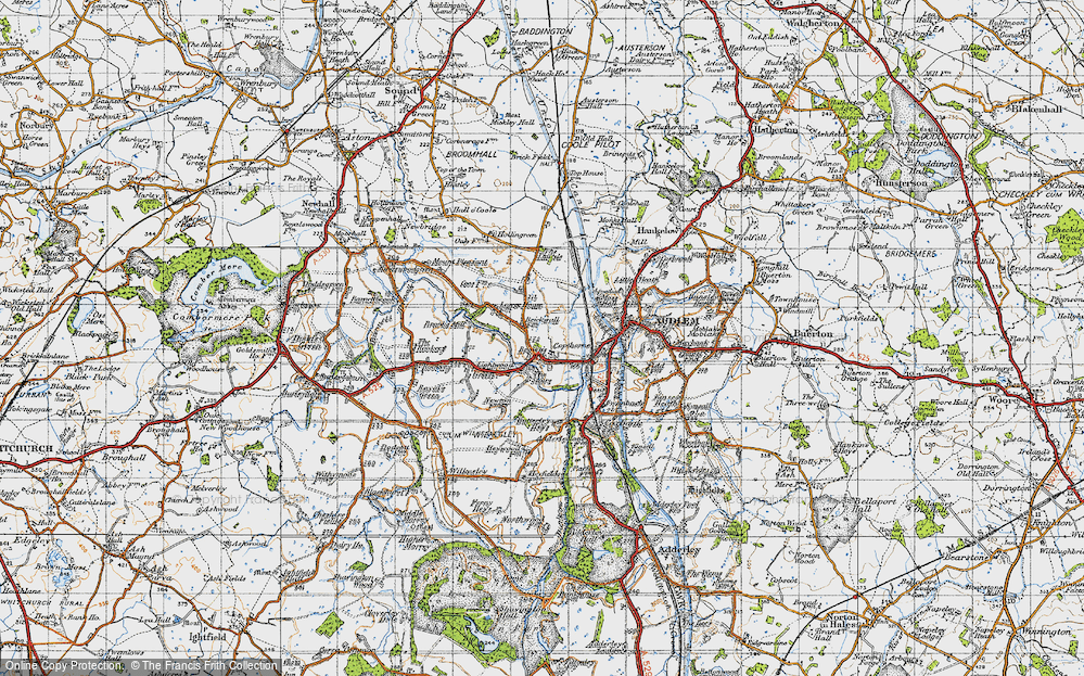 Old Map of Brown's Bank, 1947 in 1947