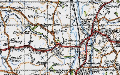 Old map of Brown's Bank in 1947