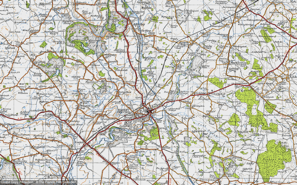 Old Map of Brownhills, 1947 in 1947