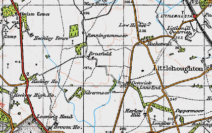 Old map of Broxfield in 1947