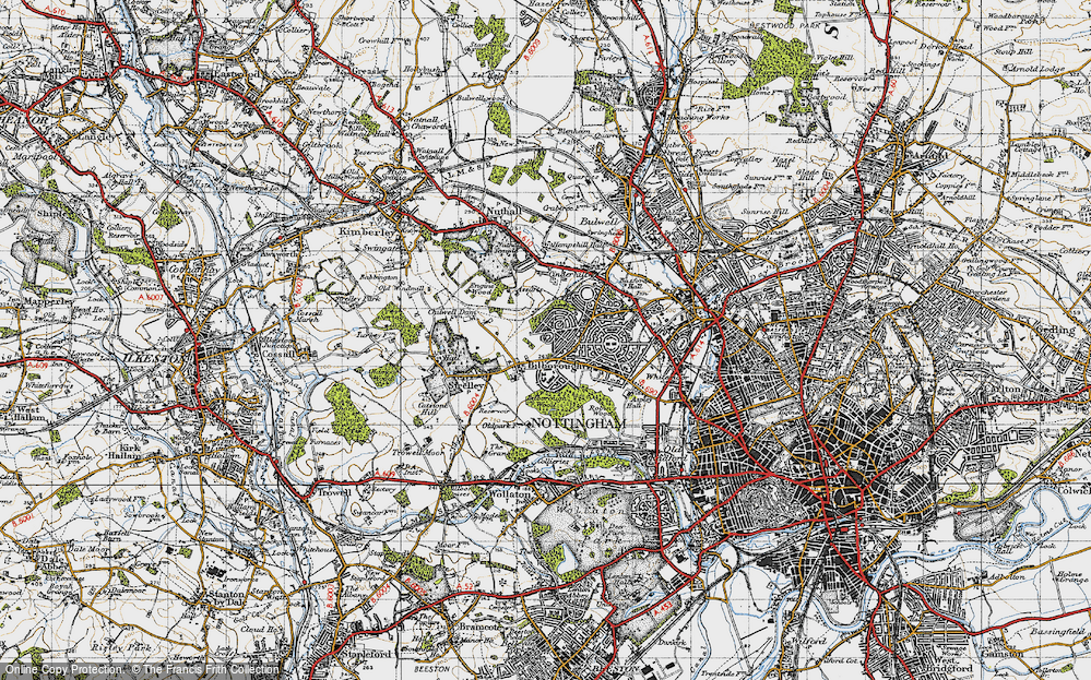 Old Map of Broxtowe, 1946 in 1946