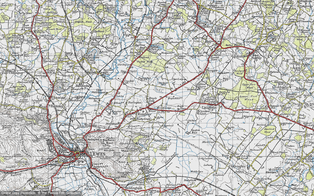 Old Map of Broyle Side, 1940 in 1940