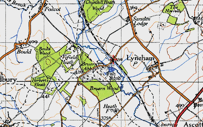 Old map of Bruern Wood in 1946