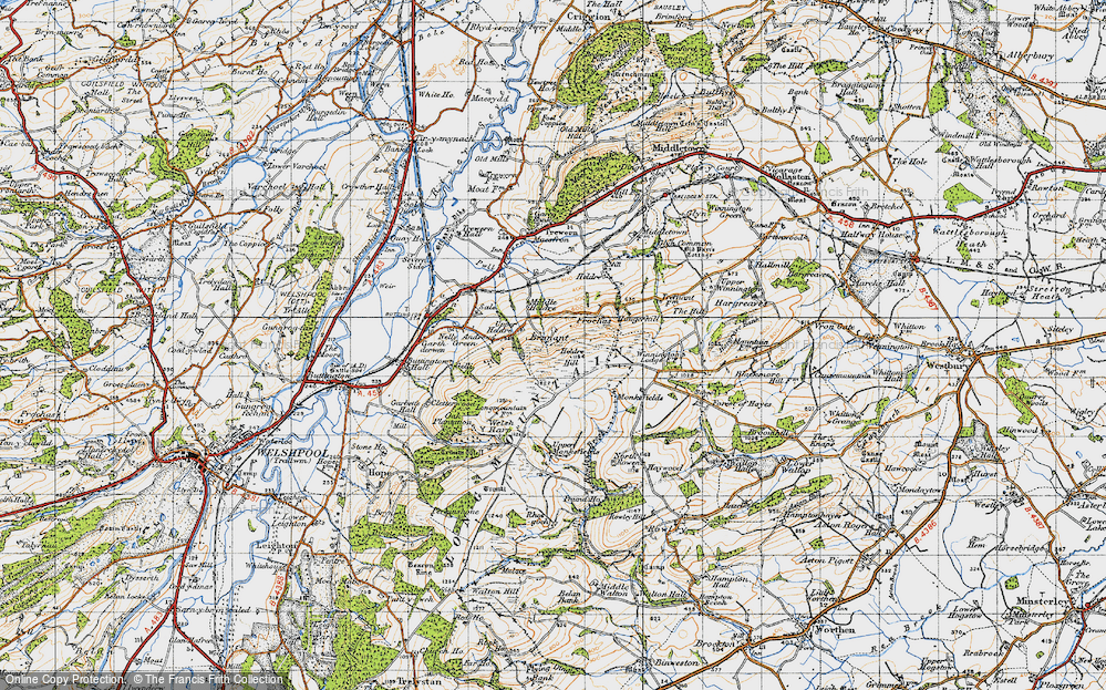 Old Map of Brunant, 1947 in 1947