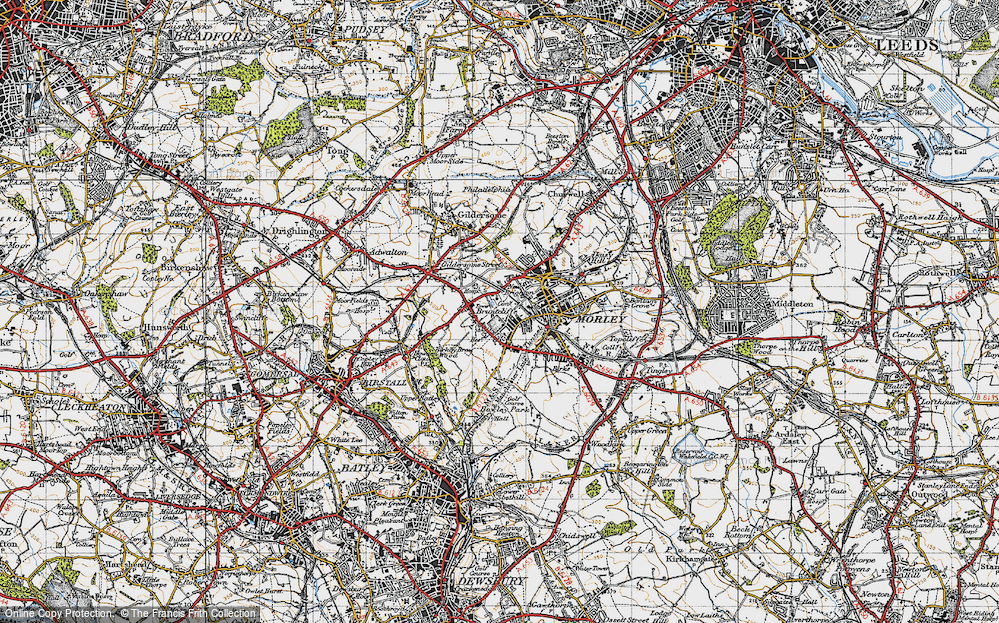 Old Map of Bruntcliffe, 1947 in 1947