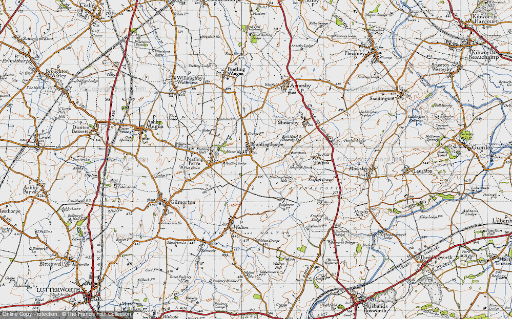 Old Map of Bruntingthorpe, 1946 in 1946