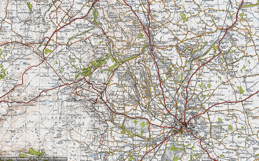 Old Map of Brymbo, 1947 in 1947
