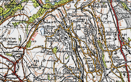Old map of Brymbo in 1947