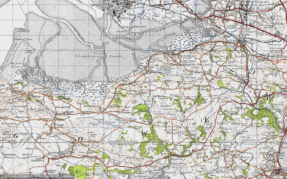 Old Map of Bryn, 1947 in 1947