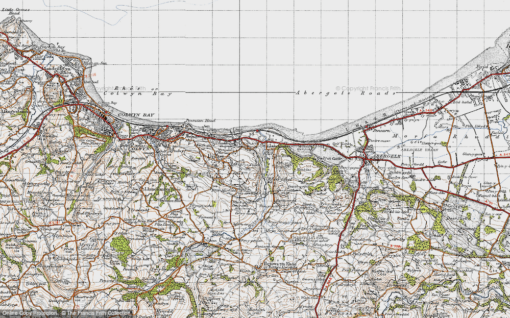 Old Map of Bryn Dulas, 1947 in 1947