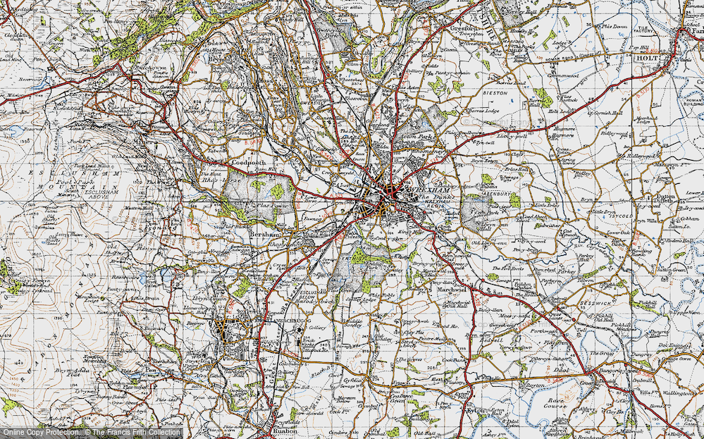 Old Map of Bryn Offa, 1947 in 1947