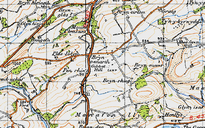 Old map of Bryn-penarth in 1947