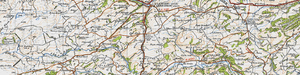 Old map of Bryn-penarth in 1947