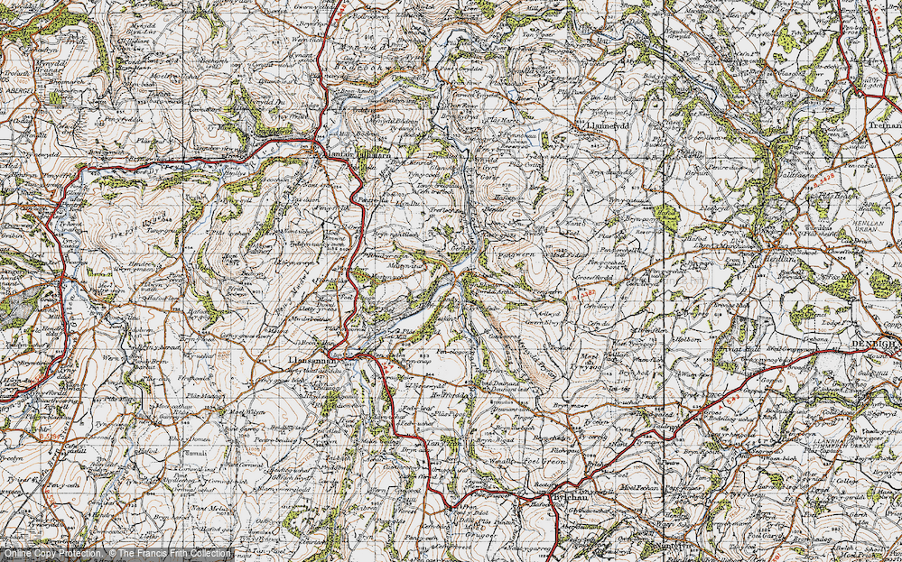 Old Map of Bryn Rhyd-yr-Arian, 1947 in 1947