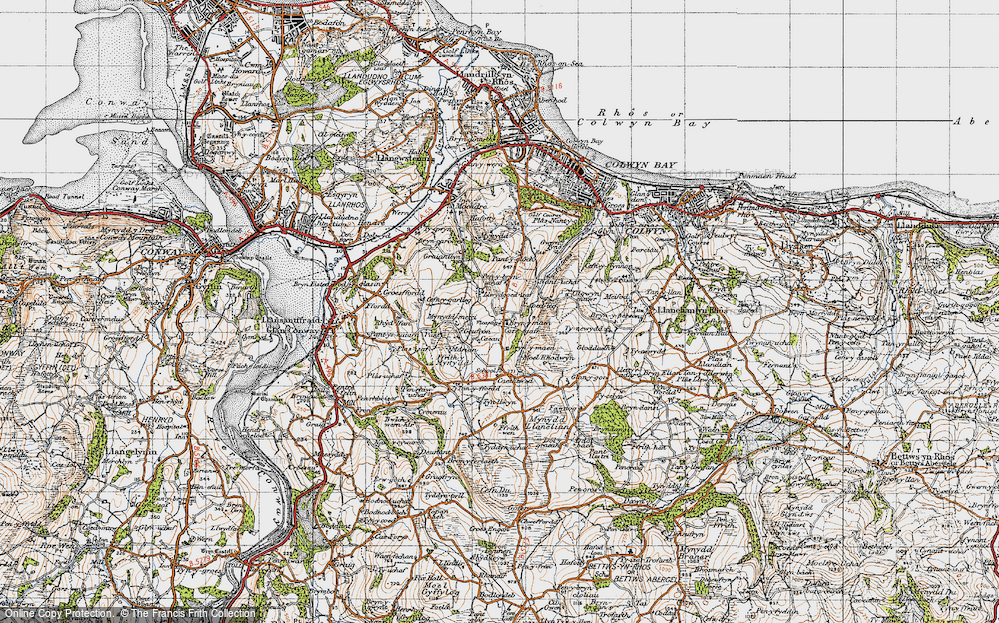 Old Map of Bryn-y-maen, 1947 in 1947