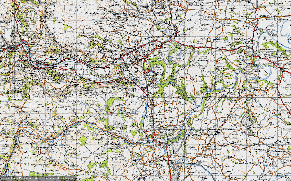Old Map of Bryn-yr-Eos, 1947 in 1947
