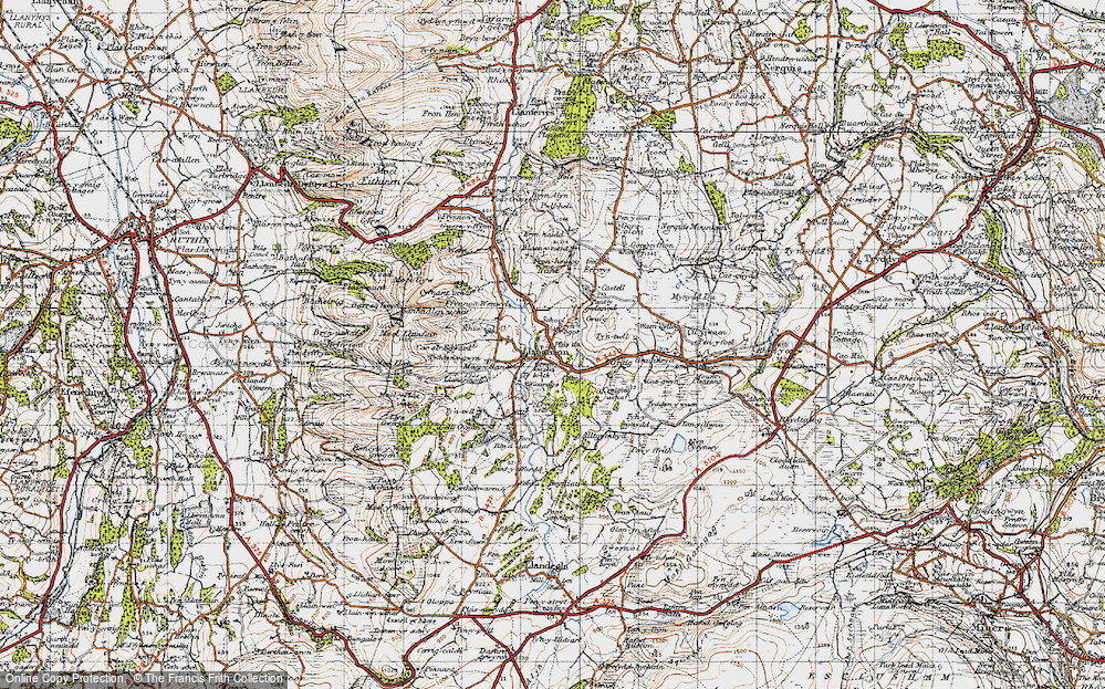 Old Map of Bryn-yr-ogof, 1947 in 1947
