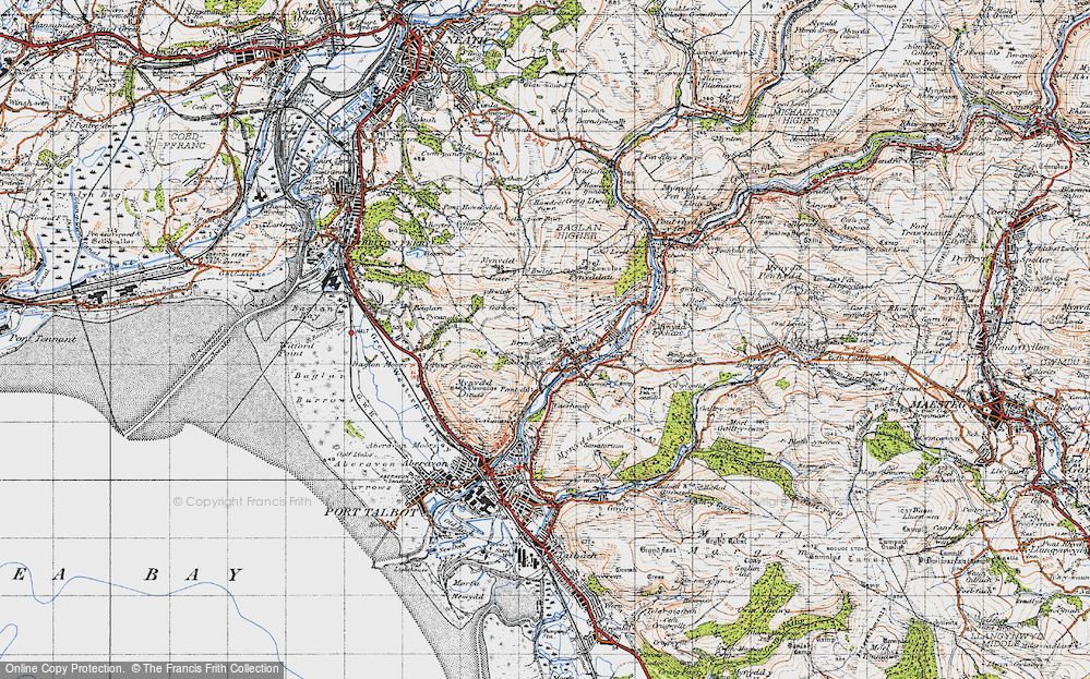 Old Map of Brynbryddan, 1947 in 1947