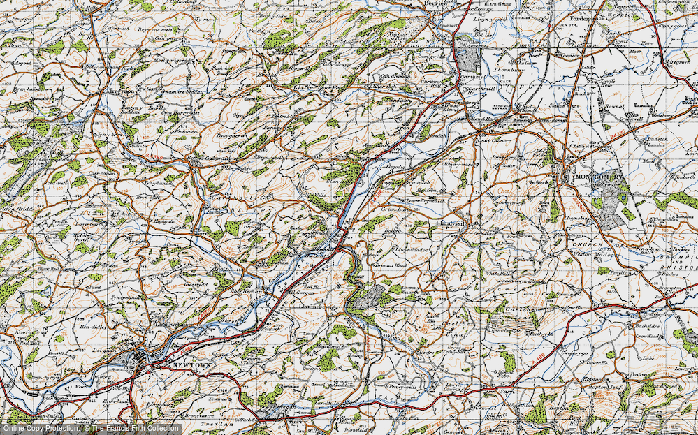 Old Map of Historic Map covering Bolbro in 1947