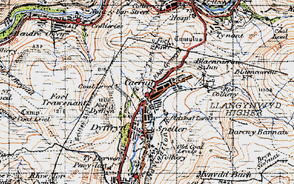 Old map of Brynheulog in 1947