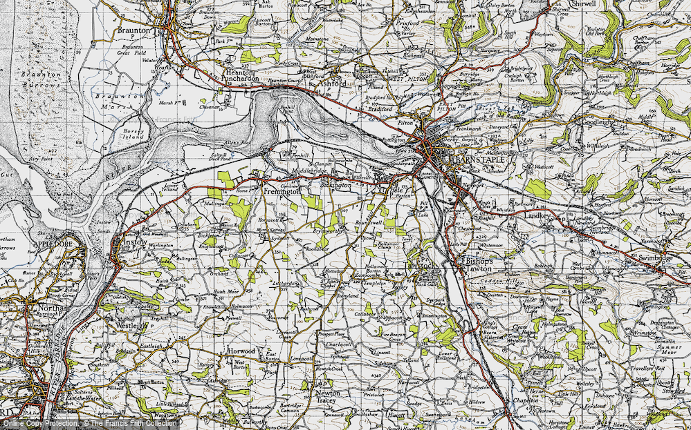 Old Map of Brynsworthy, 1946 in 1946