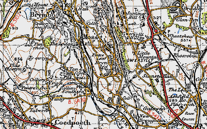 Old map of Brynteg in 1947