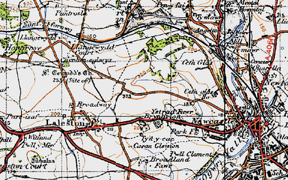 Old map of Bryntirion in 1947
