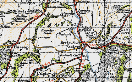 Old map of Bubnell in 1947