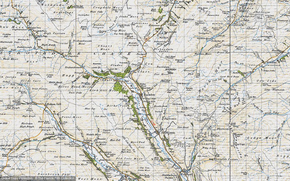 Old Map of Buckden, 1947 in 1947