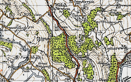 Old map of Buckholt Wood in 1947