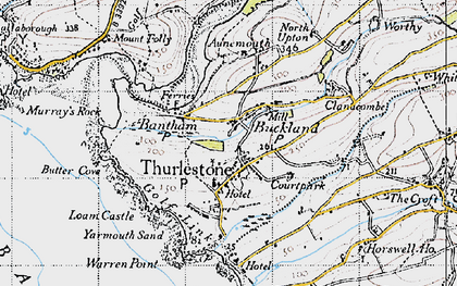 Old map of Buckland Park in 1946