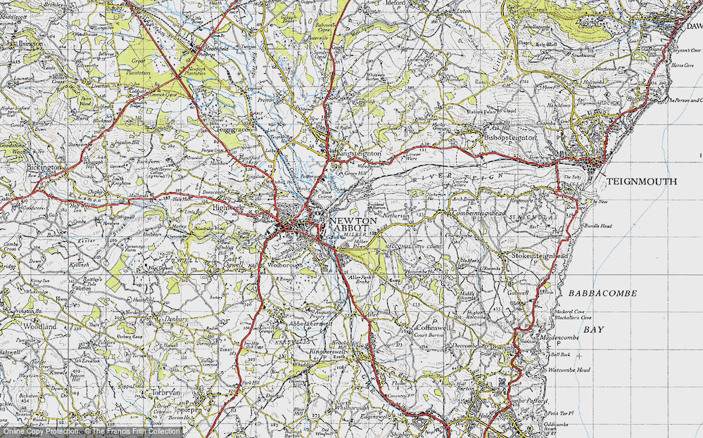 Old Map of Buckland, 1946 in 1946
