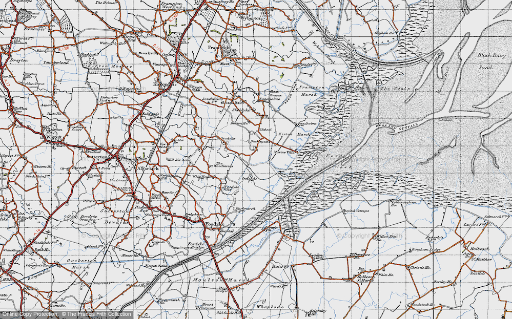 Old Map of Bucklegate, 1946 in 1946