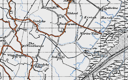 Old map of Bucklegate in 1946