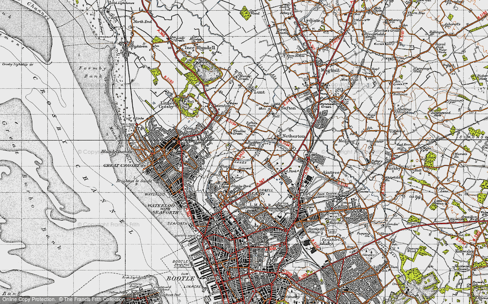Old Map of Buckley Hill, 1947 in 1947