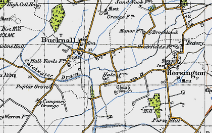 Old map of Birt Hill in 1946